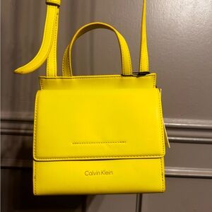 Calvin Klein Vibrant Yellow Mini Bag